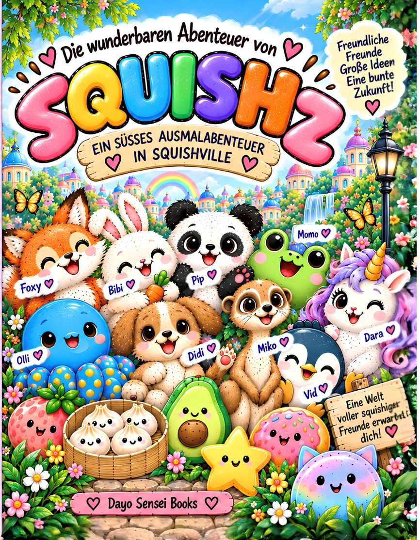 The Wonderful Adventures of Squishz – A Sweet Coloring Adventure in Squishville